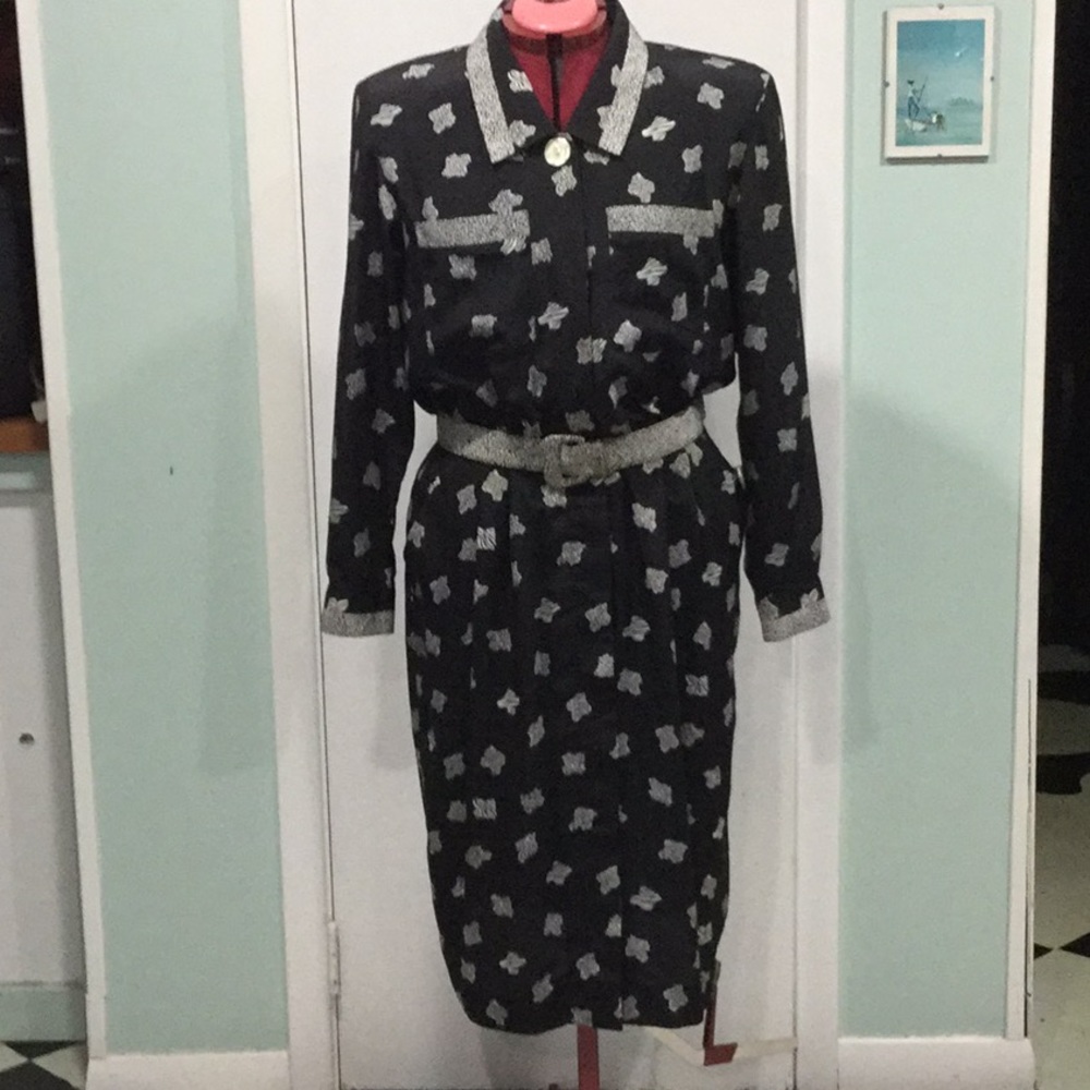 Black & white Print Dress